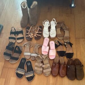 Neutral Brown and Pink Sandal Collection